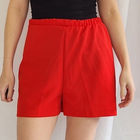 Vintage Pants - 70s/80s Red Gym Shorts